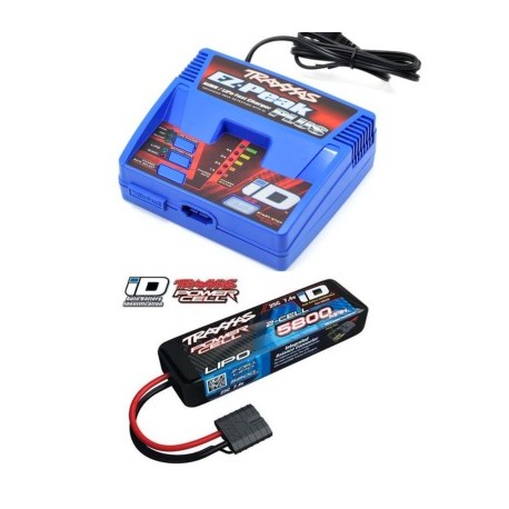 TRAXXAS CHARGEUR RAPIDE 80W 2970G + 1X LIPO 7.4V 5800MAH 2992G