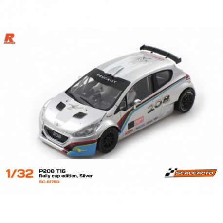 Scaleauto Peugeot 208 T16 Coupe Rallye Edition Argent SC-6178D