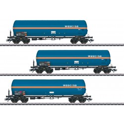 Marklin 48488 Coffret de trois wagons-citernes pour le transport de gaz pressurisé Zags et Zagkks