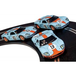 Scalextric 3896A Legends Ford GT40 LeMans 1968 - Gulf Triple Pack - Limited Edition