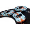 Scalextric 3896A Legends Ford GT40 LeMans 1968 - Gulf Triple Pack - Limited Edition