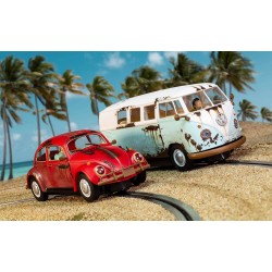 Scalextric 3966A Legends Rusty Rides Volkswagen Beetle & T1B Camper Van - Limited Edition