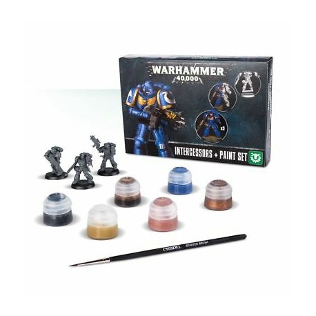 Warhammer 40K Accessoires - Intercessors + Paint Set 60-11-04