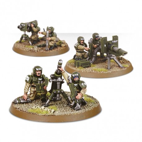 Warhammer 40K Garde impériale Cadian Squad armes lourdes 47-19