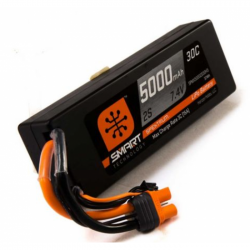 Spektrum ACCU LIPO Smart 2S 7.4V 5000MAH 30C HARDCASE IC3 - SPMX50002S30H3