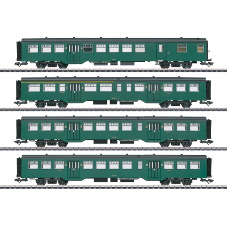 Märklin set de 4 voitures M2 en époque III 43546