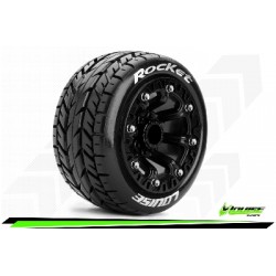 Louise RC - ST-ROCKET - Set de pneus Truck 1-16 - Monter - Sport - Jantes 2.2 Noir - Hexagone 12mm - L-T3188SB