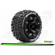 Louise RC - ST-SPIDER - Set de pneus Truck 1-16 - Monter - Sport - Jantes 2.2 Noir - Hexagone 12mm - L-T3200SB