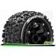 Louise RC - ST-SPIDER - Set de pneus Truck 1-16 - Monter - Sport - Jantes 2.2 Noir - Hexagone 12mm - L-T3200SB