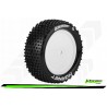 Louise RC - E-HORNET - Set de pneus Buggy 1-10 - Monter - Soft - Jantes Pleine Blanc - Hexagone 12mm - 4WD - Avant - L-T3170SWKF