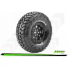 Louise RC - CR-GRIFFIN - Set de pneus Crawler 1-10 - Monter - Super Soft - Jantes 1.9 Noir - Hexagone 12mm - L-T3230VB