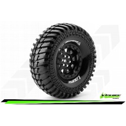Louise RC - CR-ARDENT - Set de pneus Crawler 1-10 - Monter - Super Soft - Jantes 1.9 Noir - Hexagone 12mm - L-T3232VB