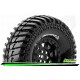 Louise RC - CR-ARDENT - Set de pneus Crawler 1-10 - Monter - Super Soft - Jantes 1.9 Noir - Hexagone 12mm - L-T3232VB