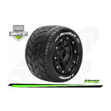 Louise RC - MFT - MT-ROCKET - Monter - Sport - Jantes 2.8 Bead-Lock Noir - 1/2-Offset - Hexagone 17mm - L-T3328SB