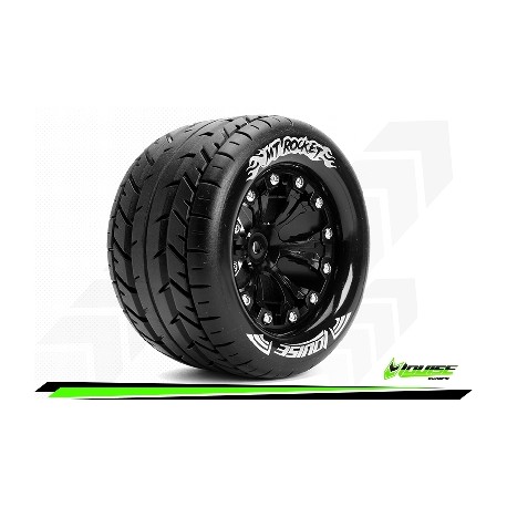 Louise RC - MT-ROCKET - Monter - Sport - Jantes 2.8 Noir - 0-Offset - Hexagone 12mm - L-T3201SB