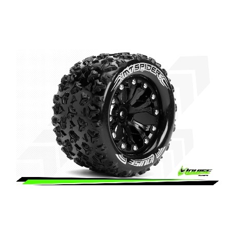 Louise RC - MT-SPIDER - Monter - Sport - Jantes 2.8 Noir - 0-Offset - Hexagone 12mm - L-T3203SB