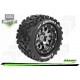 Louise RC - MFT - MT-UPHILL - Monter - Sport - Jantes 2.8 Bead-Lock Chrome-Noir - 0-Offset - Hexagone 12mm - L-T3309SBC