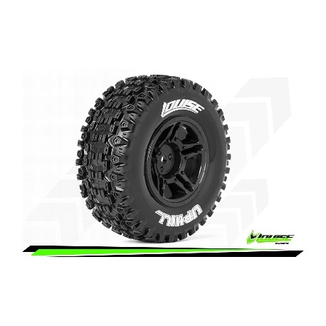 Louise RC - SC-UPHILL - Monter - Soft - Jantes Noir - Hexagone 12mm - SLASH 2WD - Avant - L-T3223SBTF