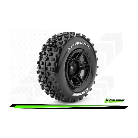 Louise RC - SC-ROCK - Monter - Soft - Jantes Noir - Hexagone 12mm - SLASH 2WD Arr. - SLASH 4X4 Av/Ar - L-T3229SBTR