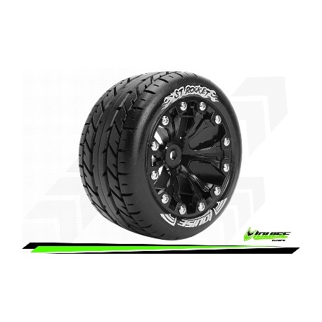 Louise RC - ST-ROCKET - Monter - Sport - Jantes 2.8 Noir - 0-Offset - Hexagone 12mm - L-T3208SB