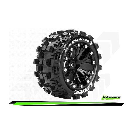 Louise RC - ST-MCROSS - Monter - Sport - Jantes 2.8 Noir - 0-Offset - Hexagone 12mm - L-T3272SB