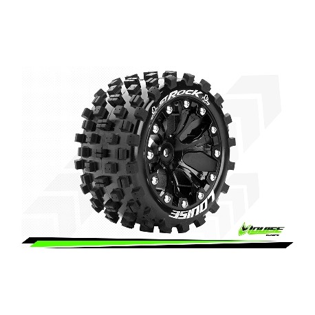 Louise RC - ST-ROCK - Monter - Sport - Jantes 2.8 Noir - 0-Offset - Hexagone 12mm - L-T3273SB