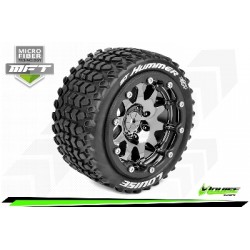 Louise RC - MFT - ST-HUMMER - Monter - Sport - Jantes 2.8 Bead-Lock Chrome-Noir - 0-Offset - Hexagone 12mm - L-T3314SBC