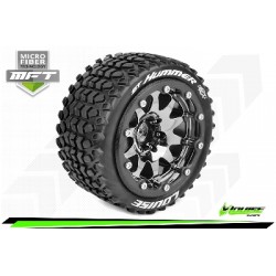 Louise RC - MFT - ST-HUMMER - Monter - Sport - Jantes 2.8 Bead-Lock Chrome-Noir - 1/2-Offset - Hexagone 12mm - L-T3314SBCH