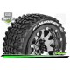 Louise RC - MFT - ST-HUMMER - Monter - Sport - Jantes 2.8 Bead-Lock Chrome-Noir - 1/2-Offset - Hexagone 12mm - L-T3314SBCH