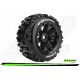 Louise RC - ST-ULLDOZE - 1-8 Stadium Truck Tire Set - Monter - Sport - Jantes type Bead 3.8 Noir - Hexagone 17mm - L-T3288B