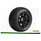 Louise RC - ST-VIPER - 1-8 Stadium Truck Tire Set - Monter - Sport - Jantes type Bead 3.8 Noir - Hexagone 17mm - L-T3289B