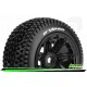 Louise RC - ST-VIPER - 1-8 Stadium Truck Tire Set - Monter - Sport - Jantes type Bead 3.8 Noir - Hexagone 17mm - L-T3289B