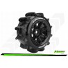 Louise RC - ST-PADDLE - 1-8 Stadium Truck Tire Set - Monter - Sport - Jantes type Bead 3.8 Noir - Hexagone 17mm - L-T3290B