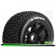 Louise RC - B-VIPER - Set de pneus Buggy 1-5 - Monter - Sport - Jantes Bead-Lock Noir - Hexagone 24mm - Arr. - L-T3245B