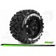 Louise RC - MT-UPHILL - Set de pneus Monster Truck 1-8 - Monter - Sport - Jantes 3.8 Noir - 1/2-Offset - Hexagone 17mm