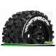 Louise RC - MT-UPHILL - Set de pneus Monster Truck 1-8 - Monter - Sport - Jantes 3.8 Noir - 1/2-Offset - Hexagone 17mm