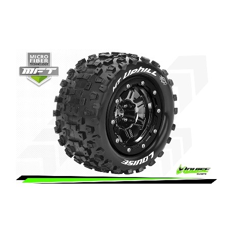 Louise RC - MFT - MT-UPHILL - Monter - Sport - Jantes 2.8 Bead-Lock Noir - 1/2-Offset - Hexagone 17mm - L-T3330SB