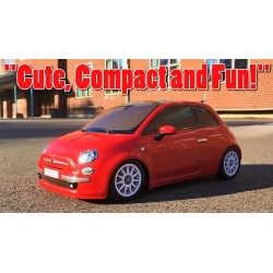 TAMIYA RTR "FIAT 500" PROFI RC-CAR EN ROUGE, ÉCHELLE 1:10 (35 CM) M03M 57787