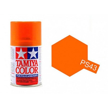 Peinture Lexan PS43 orange translucide - Tamiya 86043