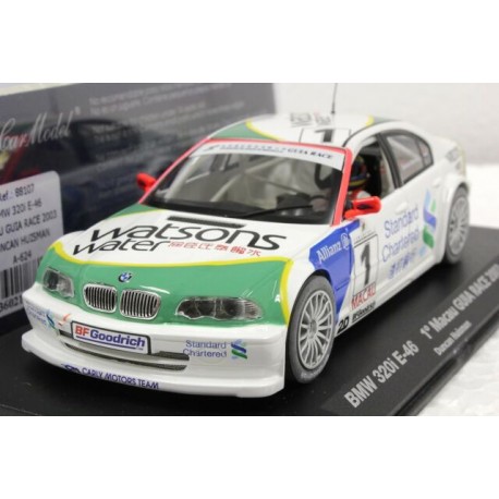 FLY CAR MODEL 1/32 SLOT BMW 320 I F-46 MACAU GUIA RACE 2003 DUNCAN HUISMAN