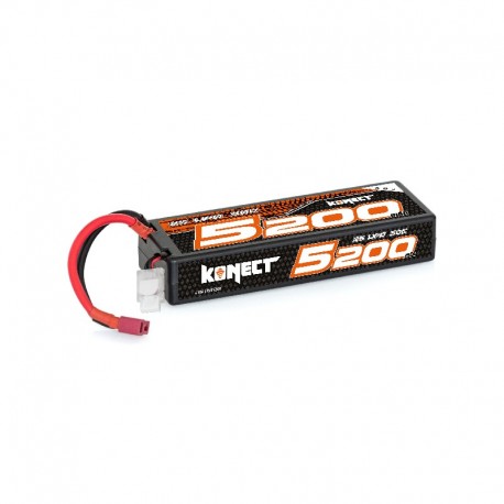 KONECT LIPO 5200MAH 7.4V 50C 2S1P 38.4WH (SLIM PACK DEAN )