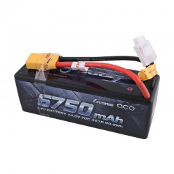 Gens ace 6750mAh 14.8V 70C 4S1P HardCase Lipo Battery 14 with XT90 Plug