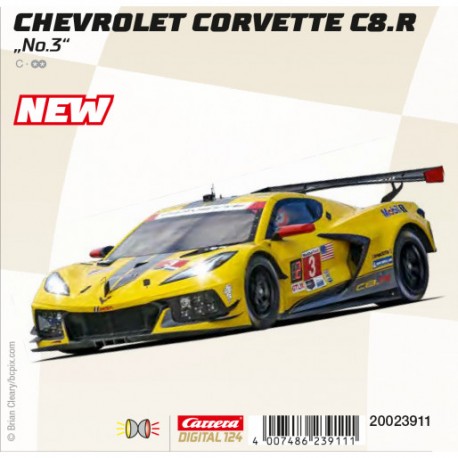 Carrera DIGITAL 124 23911 Chevrolet Corvette C8.R "No.3"