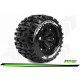 LR-T3218B Louise RC - MT-PIONEER - Set de pneus Monster Truck 1-8 - Monter - Sport - Jantes 3.8 Noir