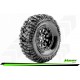 Louise RC - CR-MALLET - Class 1 - 1-10 Crawler Tire Set - Mounted - Super Soft - Black 1.9 Wheels - Hex 12mm - L-T3346VB