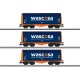 Marklin 47223 Coffret de wagons à bâche coulissante