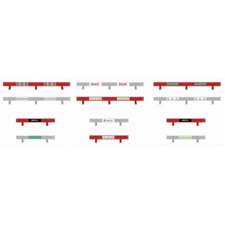 Scalextric C8191 Barrières de Sécurité avec Autocollants