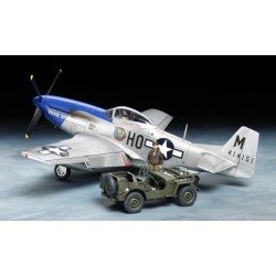 TAMIYA 25205 P51D MUSTANG + JEEP 1/4 TON LIGHT Echelle 1/48ème