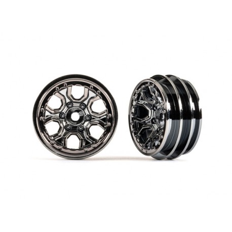 Traxxas Jante Bronco Chrome Noir 1.0" (x2) TRX-4M 9770-BLKCR