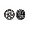 Traxxas Jante Bronco Chrome Noir 1.0" (x2) TRX-4M 9770-BLKCR